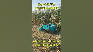 ROBOT CẮT CỎ ĐIỀU KHIỂN TỪ XA ĐỘNG CƠ YUCHAI CỰC XỊN XÒ #máynôngnghiệp #robotcatco #dieukhientuxa