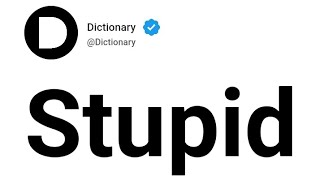 Stupid Meaning In English