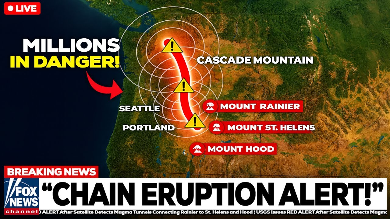 USGS Issues RED ALERT After Satellite Detects Magma Tunnels Connecting  Rainier to St. Helens & Hood - YouTube