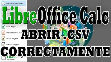 Libreoffice Calc: Abrir Archivo CSV Correctamente para Uso de Datos Capturados.