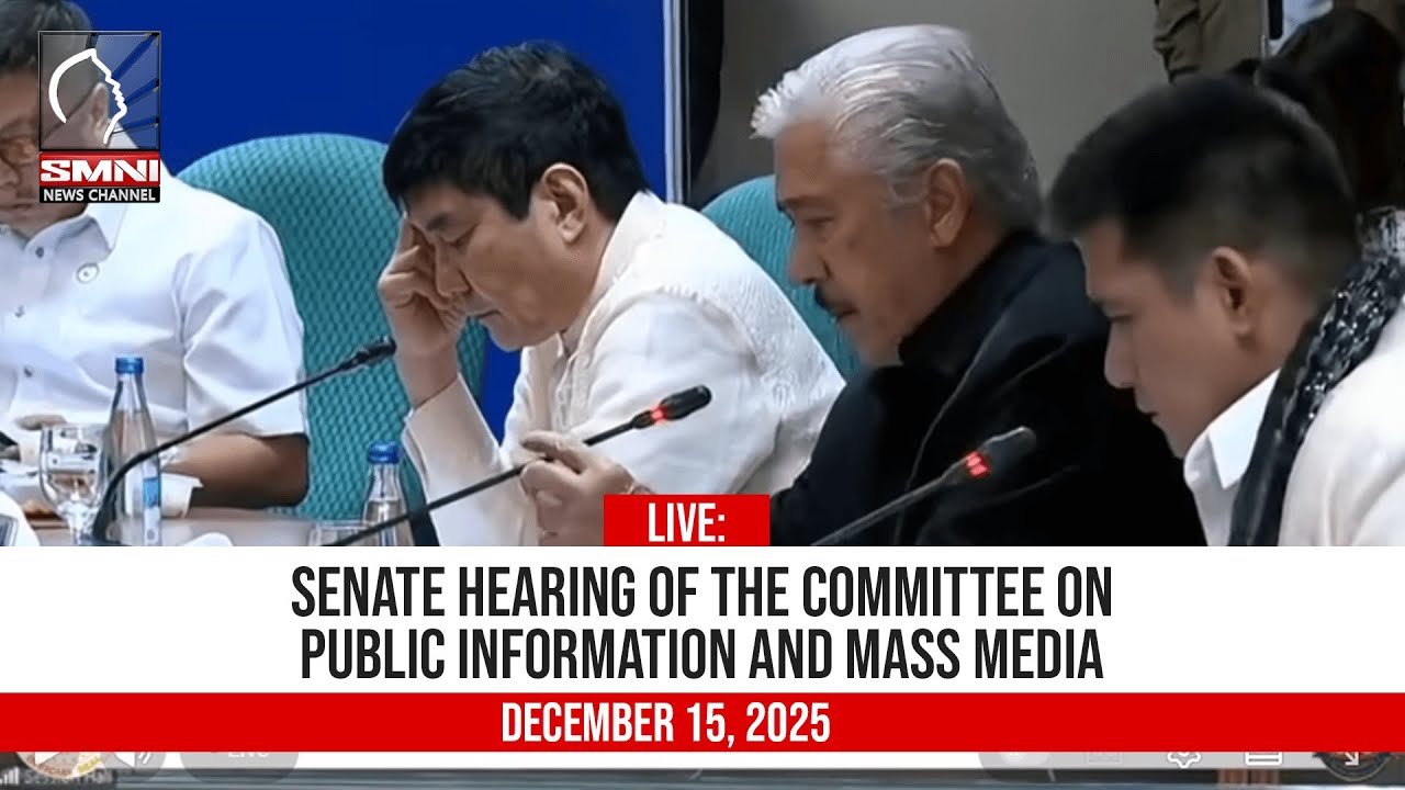 LIVE: Senate Hearing of the Committee on Public Information and Mass Media