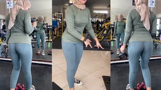 Hijab Style Try On Legging Celana Olah Raga Wanita Gym Pants Sport