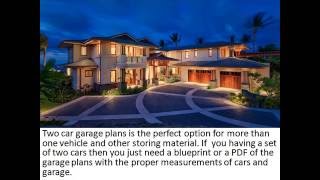 TWO CAR GARAGE PLANS