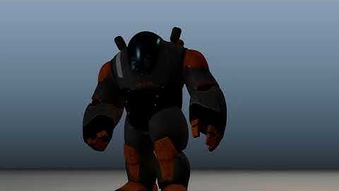 MAYA practice, Robo animation playblast