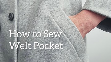 How to Sew Coat Welt Pocket 🧵 No TopStitch & Minimalist Style