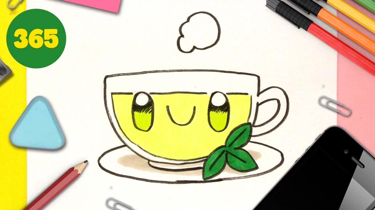 Comment dessiner une tasse de thés 