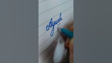 AYUSH in cursive writing..