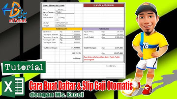 CARA CEPAT BUAT DAFTAR GAJI DAN SLIP GAJI OTOMATIS DI EXCEL  | Belajar Excel Pemula | Tutorial Excel