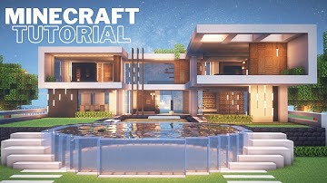 MINECRAFT MODERN HOUSE TUTORIAL (#9)