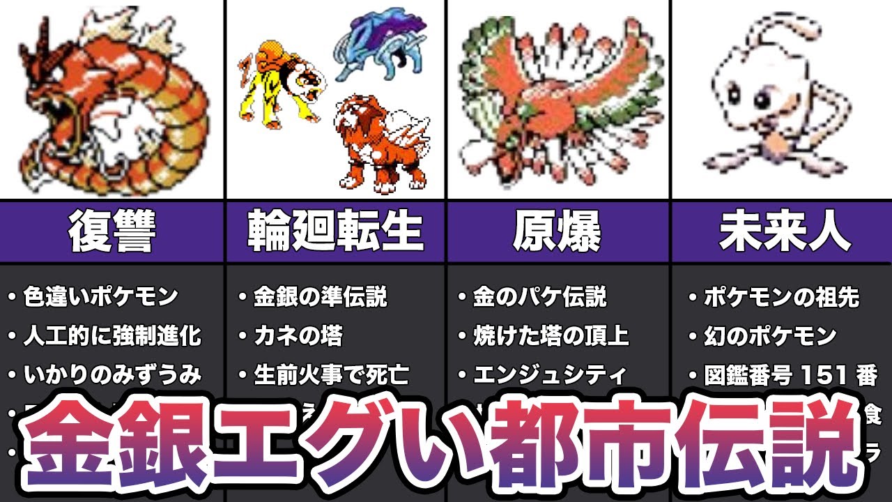 ポケモン金銀の背筋の凍る都市伝説ランキング Top7 Youtube