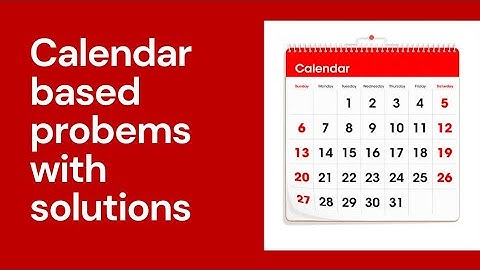 Calendar Problems//@Mathstutorial2022