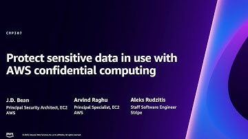 AWS re:Invent 2023 - Protect sensitive data in use with AWS confidential computing (CMP307)