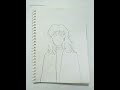 ✨ Easy Aesthetic Girl Drawing Tutorial 🎨 #shorts #easy #girl #drawingideas #foryou #viral #artvideo