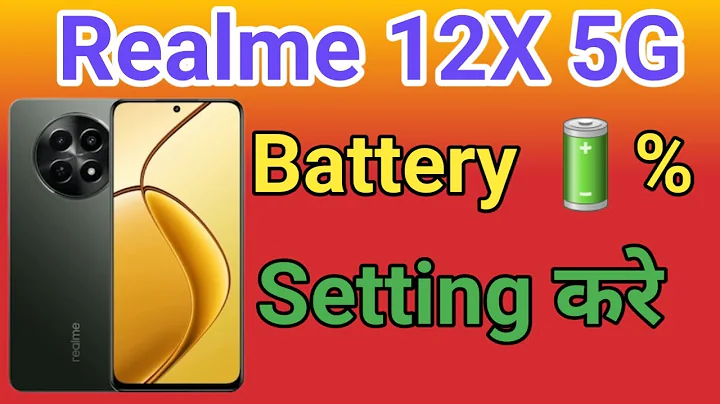 Realme 12X 5G Battery Percentage Setting | How To Show Battery Percentage in Realme 12X 5G