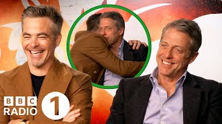 "He likes a cuddle!" Chris Pine and Hugh Grant on Dungeons And Dragons, Paddington 2 and hugging