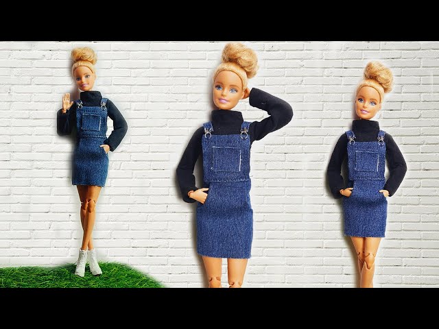 How To Make Trendy Realistic Barbie Clothes | DIY Barbie Doll outfit | Barbie Hacks and Crafts