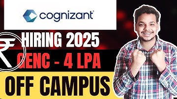 Finally Cognizant GenC 2025 Hiring | Off Campus Drive | Cognizant GenC Superset Hiring | 2025