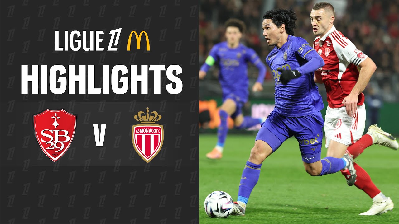 [Highlight] France Ligue 1 : แบรสต์ vs โมนาโก (06-12-68)
