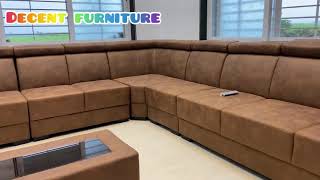 Decent u shape sofa for huge living room@DecentFurniture