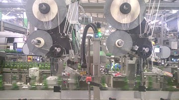 Wind 80 Labeller: Tax Label Application on Beer Bottles