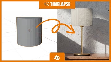 How to make a lamp from cylinder in Blender 3.5 | Timelaps