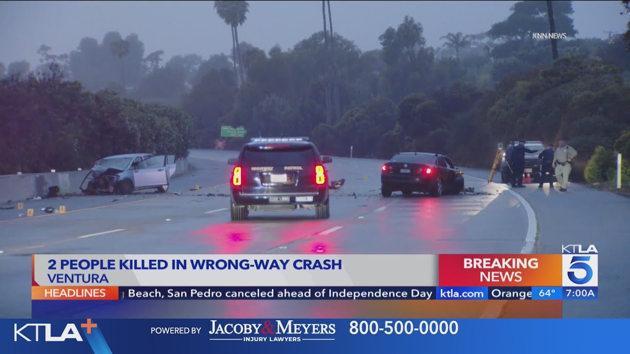 Wrong-way crash involving suspected DUI driver leaves 2 dead - YouTube