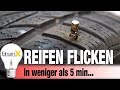 Reifenflicken unter 5 Minuten / How to fix a nail hole in a car tire