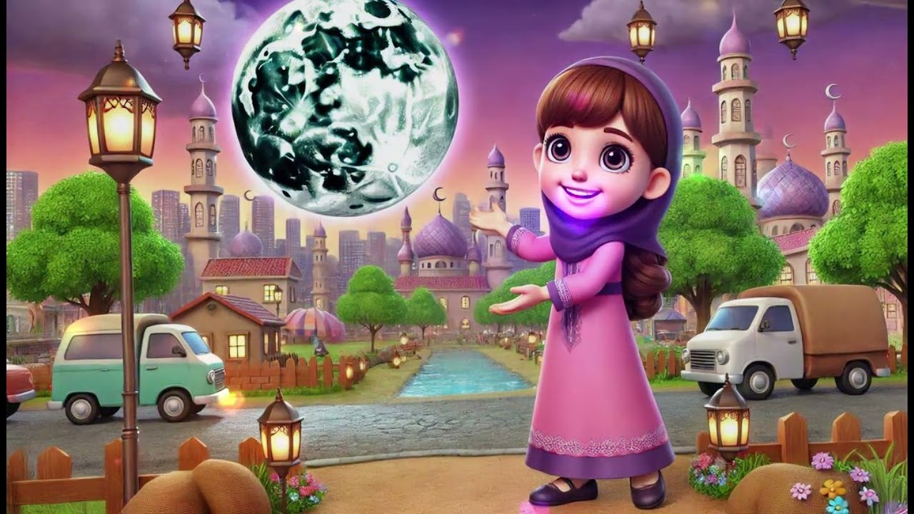 Eid Moon | @BabyShark-KidsAlotsofSongs | Fun Kids Songs