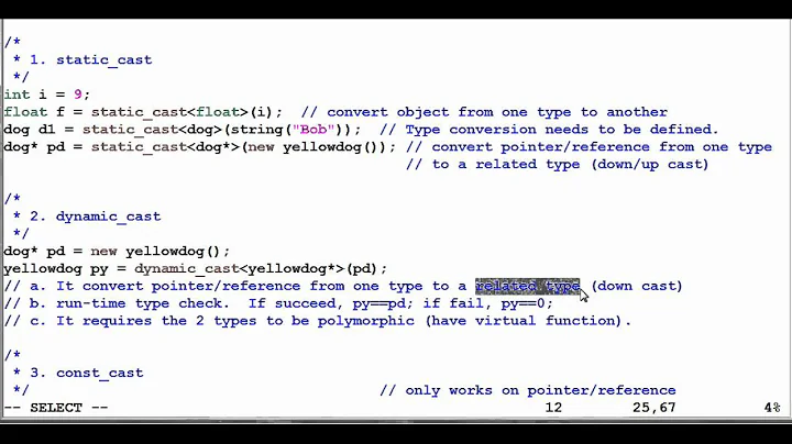 Advanced C++: All Castings Considered - Part I