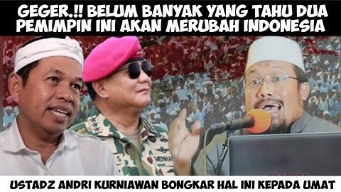 GEGER.!! BELUM BANYAK YANG TAHU USTADZ ANDRI KURNIAWAN TERPAKSA BONGKAR HAL INI KEPADA UMAT