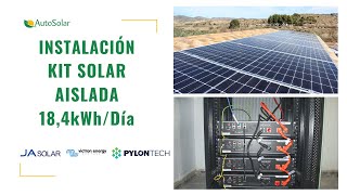 Photovoltaic Installation Of An Isolated Solar Kit For A Country House