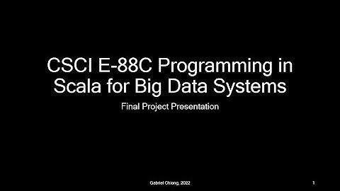 CSCI E-88C - Final Project Presentation