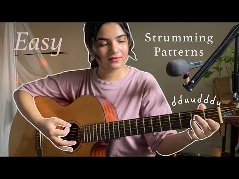3 Beginners Strumming Patterns for Acoustic Guitar ~ Easy Guitar Lesson (Hindi)