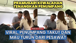 Passengers allegedly panicked and asked to disembark as the plane was about to take off.