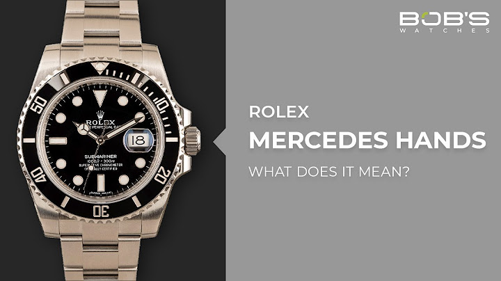 Rolex Mercedes Hands - Why Do Rolex Sports Watches Use "Mercedes" hands? What Does it Mean?