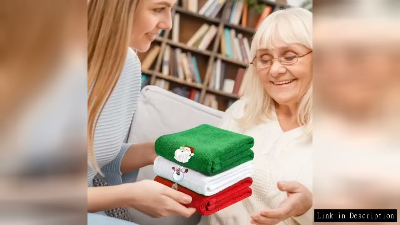 Soft Cotton Towels Merry Christmas Santa Claus Hand Towels 32x45cm Absorbent Hand Bath Towels for Ho