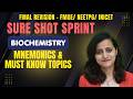 Biochemistry Sure Shot Sprint by Dr.Nikita | Mnemonics & Must-Know Topics for FMGE, NEET PG & INICET