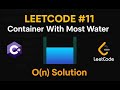 LeetCode 11: Container With Most Water | C# Solution | Two Pointer Technique |