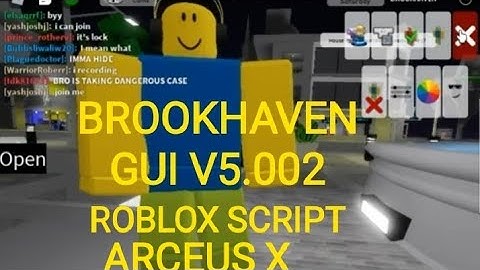 Roblox Script (Brookhaven gui v5.002) krnl can be used on arceus X too