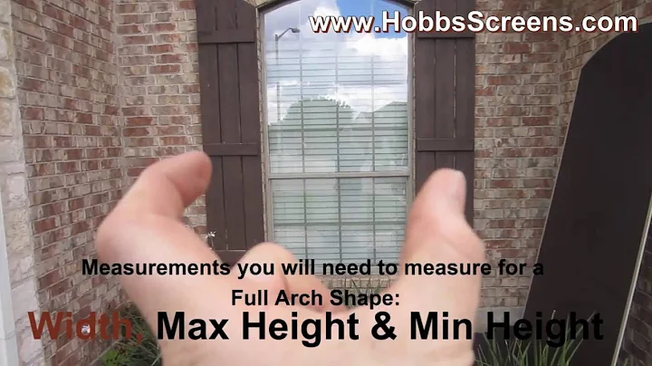 How to Measure & Install Full Arch Shaped Solar Screens with Metal Turn Clips
