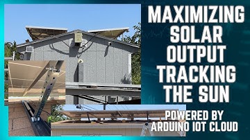 Single Axis Solar Panel Tracker Arduino IOT powered!