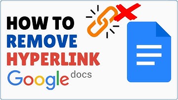 How to Remove Hyperlinks in Google Docs