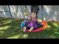 Tree Swing, Saucer Swing, 40 inch 900lbs Weight Capacity, with Adjustable Hanging Straps