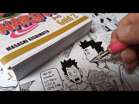 Probando la G pen; la pluma usada por mangakas.