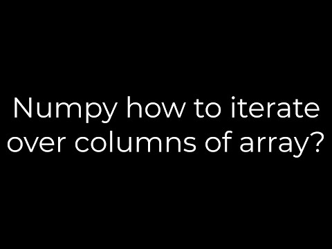Python :Numpy how