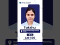 Takshu's journey to AIR 620 🏆🩺 #nursing #college #topper
