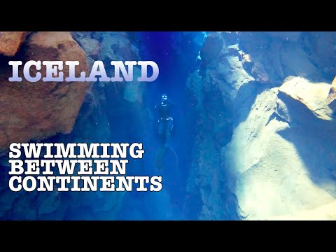 Iceland- Swimming between