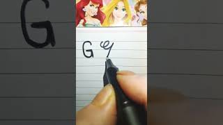 Print and cursive handwriting with bubble letter|| letters I || neat and clean handwriting||#shorts