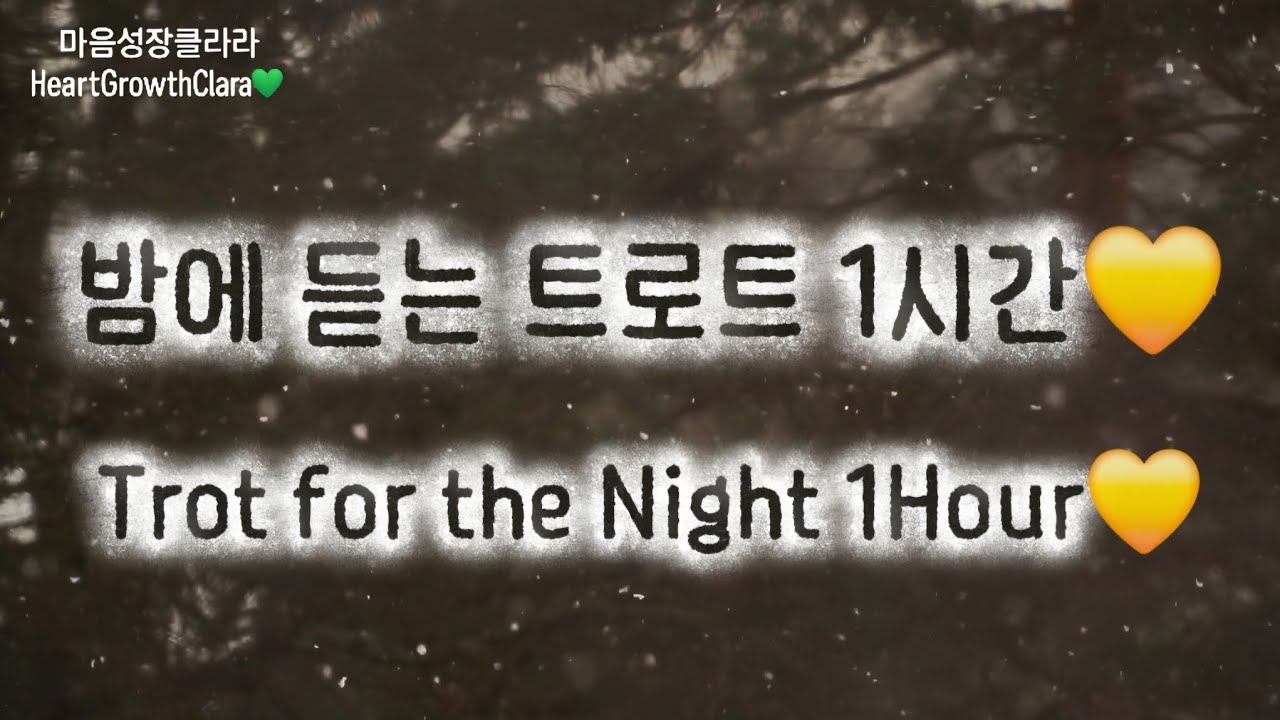 하루 끝에 듣는 따뜻한 감성 트로트 1시간💚 | Emotional Korean Trot to End the Day 1Hour💚