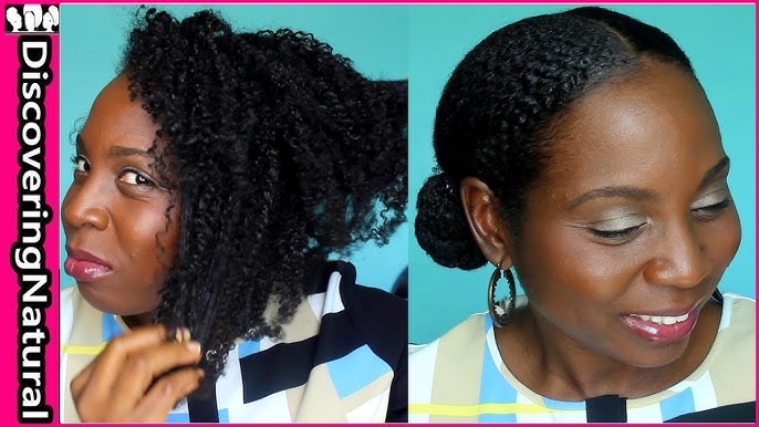 🔥 SLICK LOW BUN on THICK NATURAL HAIR (NO HEAT) + LAYING EDGES